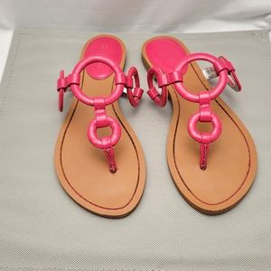 Calvin Klein Jacky Ring Pink Sandals Flops
